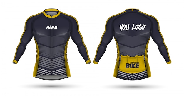 Cycling jersey template