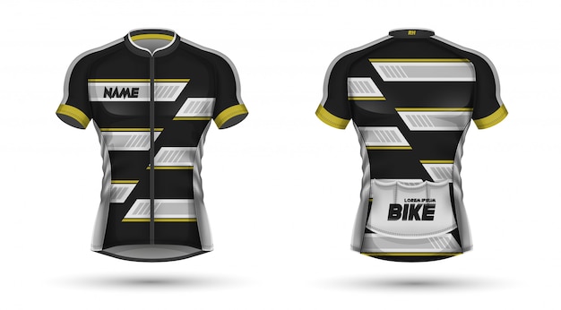 Cycling jersey template