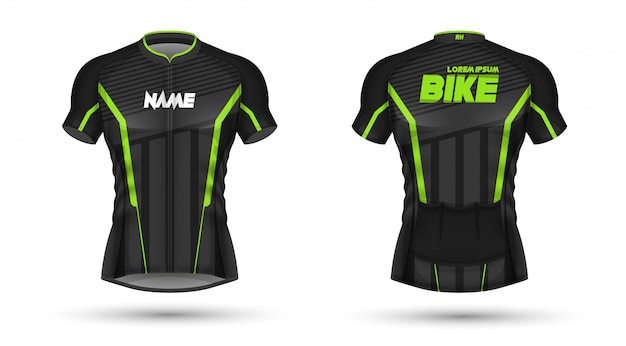 Vector cycling jersey template