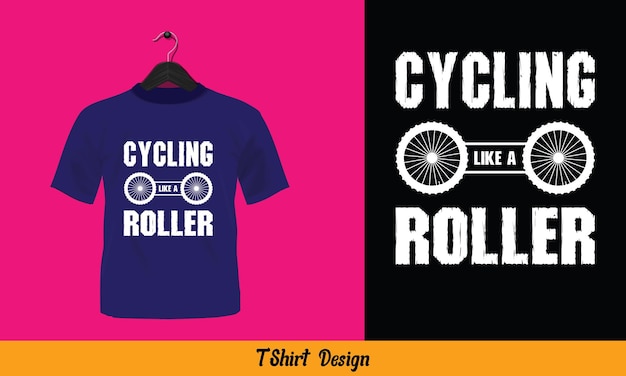 ローラーのようなサイクリング - このデザインは、マグカップ、バッグ、ステッカー、背景などにも使用できます。
