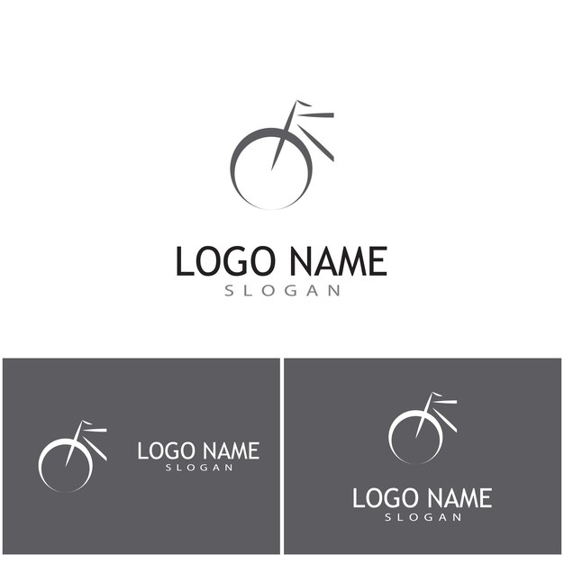 Cycling logo template vector symbol nature