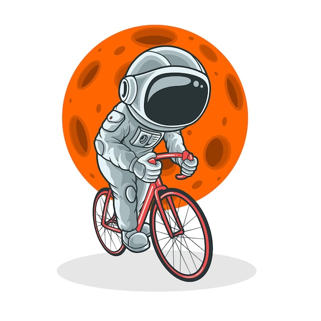 Cycling on the moon