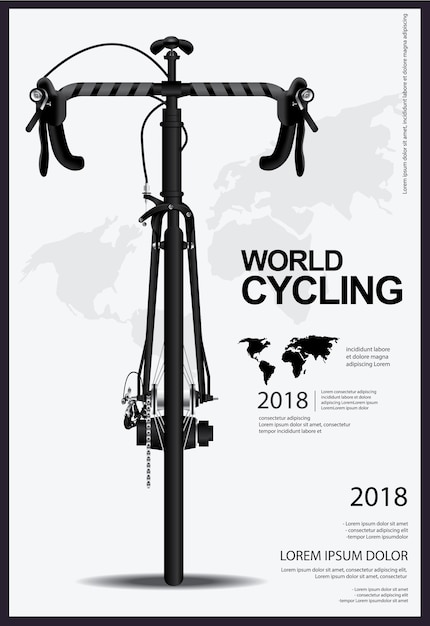 Cycling poster vector illustration