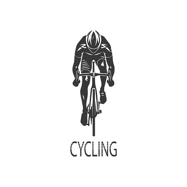 Cycling race stylized symbol vector illustration