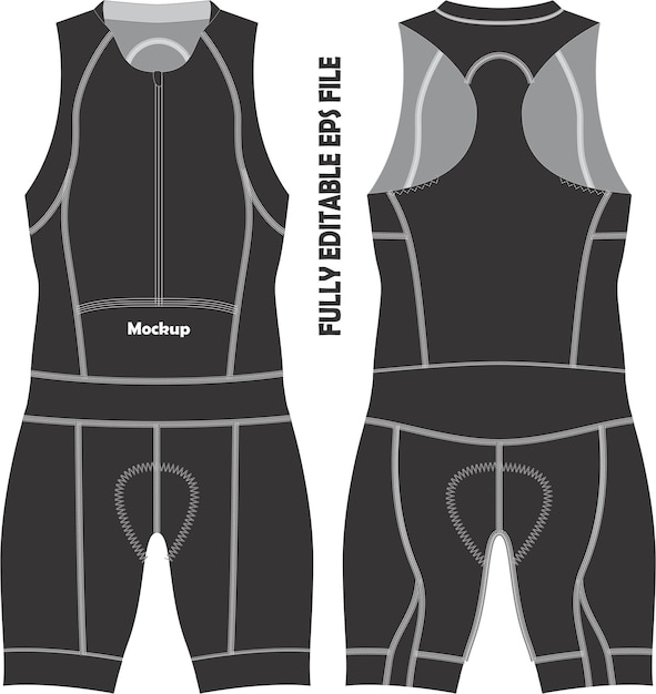 Cycling Sleeveless Suit Mock ups