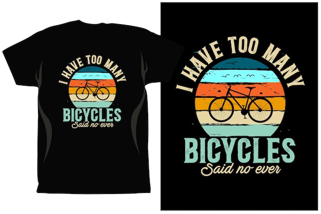 Cycling T-shirt Design Vector graphics. Unisex. Bicycle Riders. Bike Shirt. Funny Cycling T-Shirt.