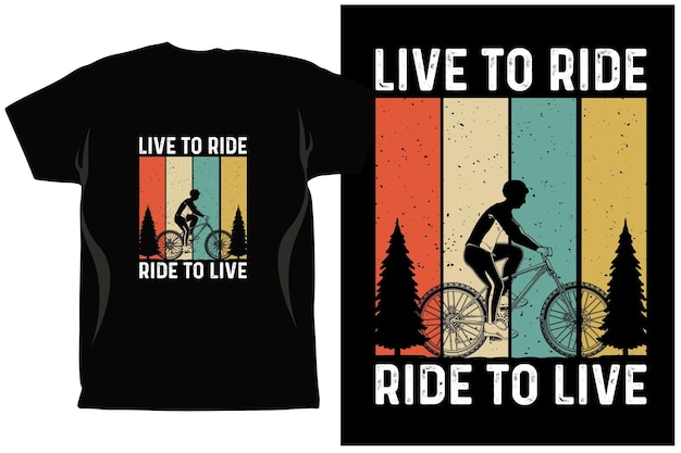ベクトル サイクリング t シャツ デザイン ベクター グラフィックス。ユニセックス。自転車ライダー。バイクシャツ。面白いサイクリング t シャツ。