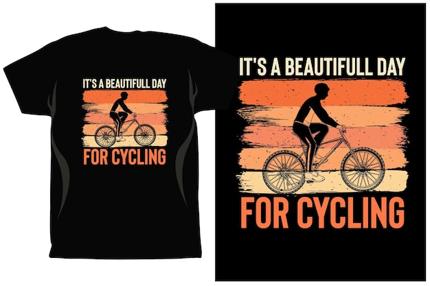 Cycling T-shirt Design Vector graphics. Unisex. Bicycle Riders. Bike Shirt. Funny Cycling T-Shirt.