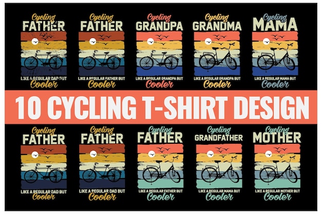 Cycling T-shirt Design Vector graphics. Unisex. Bicycle Riders. Bike Shirt. Funny Cycling T-Shirt.