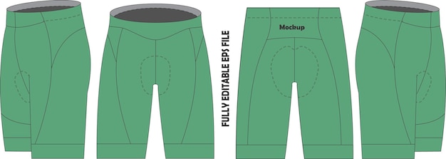 Cycling Triathlon Shorts Mockup