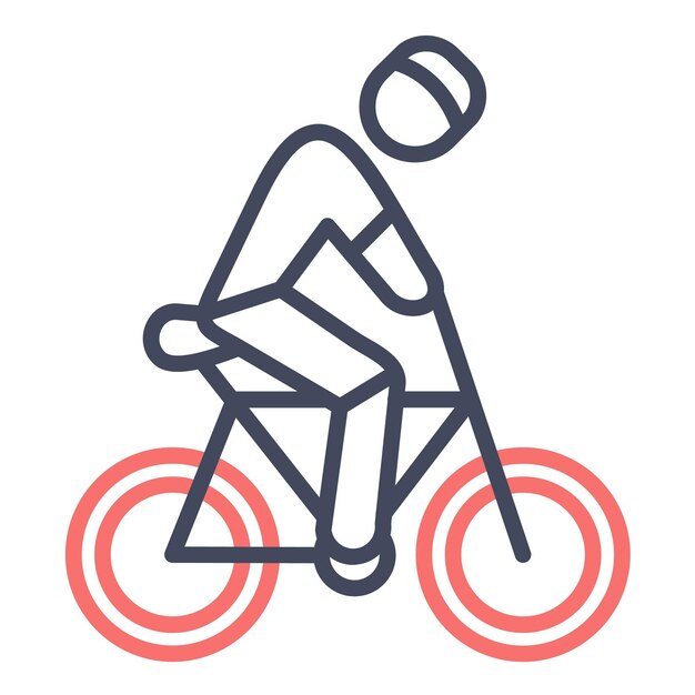 Cycling vector illustratie stijl