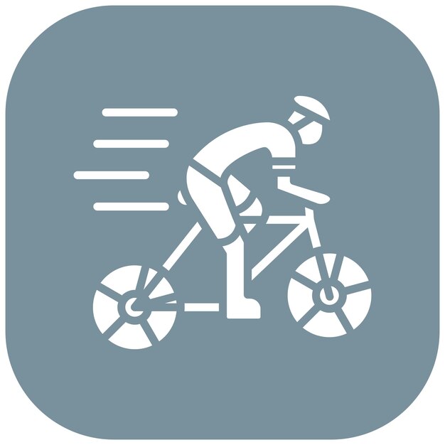 Vector cycling vector illustratie stijl