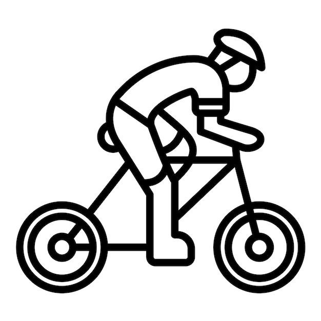 Cycling Vector Illustration Style