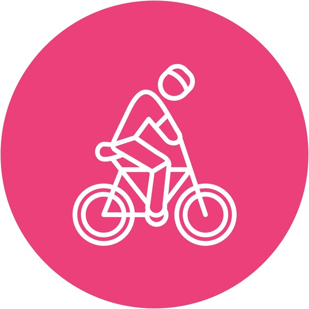 Cycling Vector Illustration Style