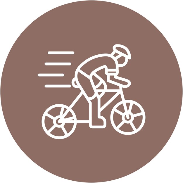 Cycling Vector Illustration Style