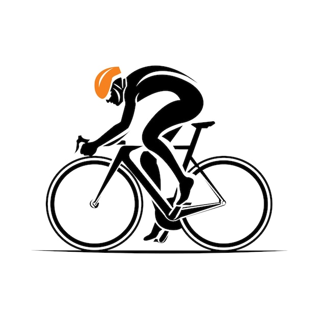 Cycling vector logo design template