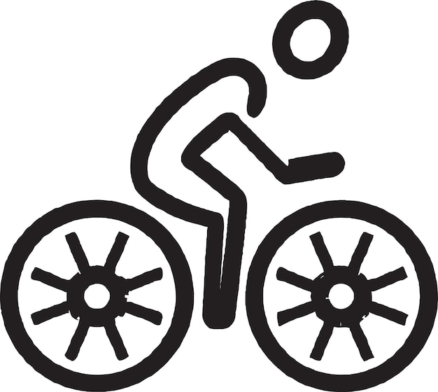 Cyclocross Bicycle Vector Symbol