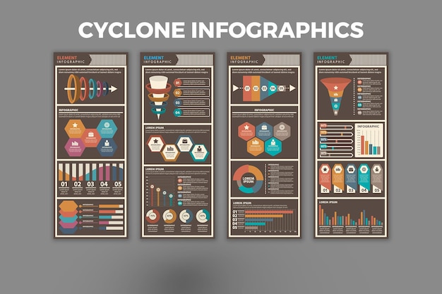 Cyclone Infographic Template