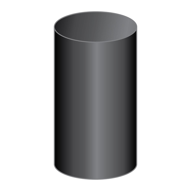 Vector cylinder tube icon vector illustration design template