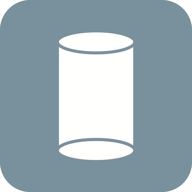 Cylinder Vector Illustration Style