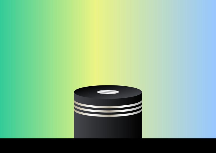 Vector cylindrical product display stand