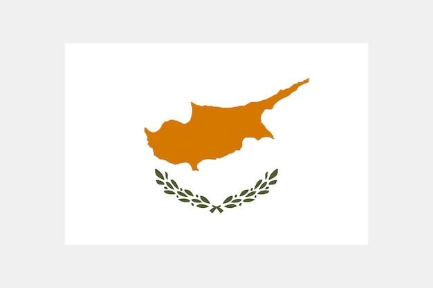 Cyprus flag original color and proportions