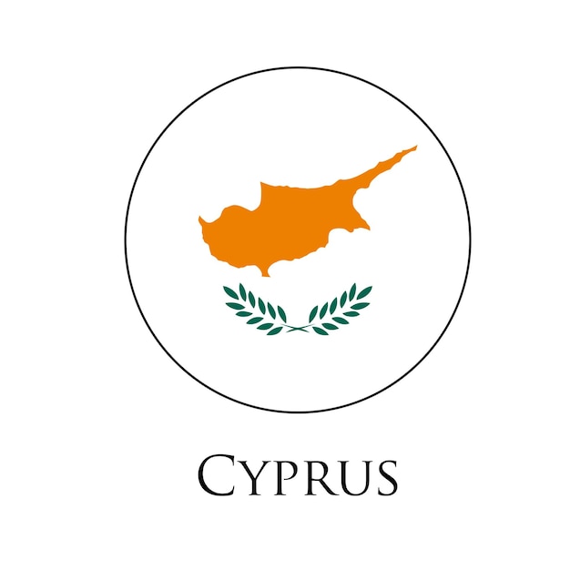 Вектор флага Кипра