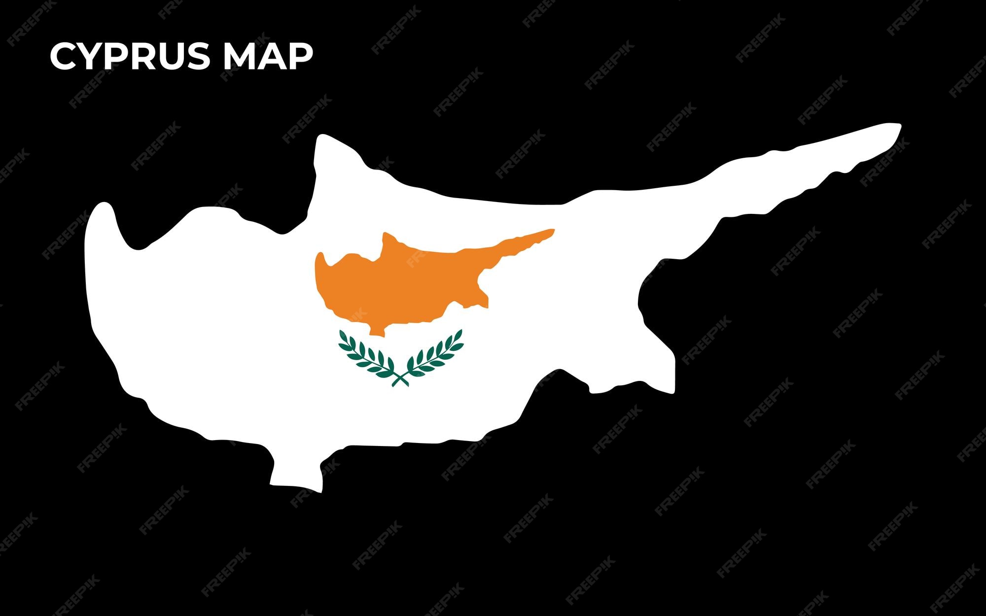 Premium Vector Cyprus National Flag Map Design Illustration Of Cyprus Premium Vector Cyprus National Flag Map Design Illustration Of Cyprus