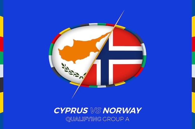 Cyprus vs norway icon for european football tournament qualification group a