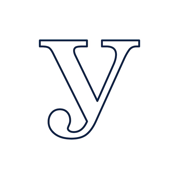 Vector cyrillic alphabet russian letter design vector illustration