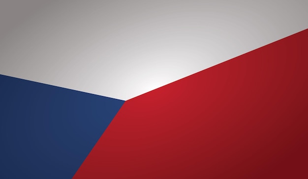 Угловая форма чешского флага