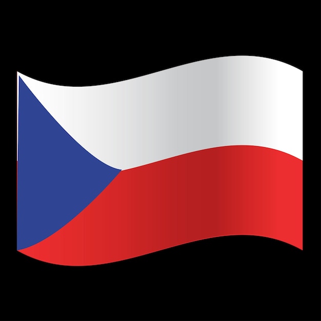 Vector czech flag