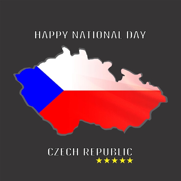 Вектор День независимости чехии