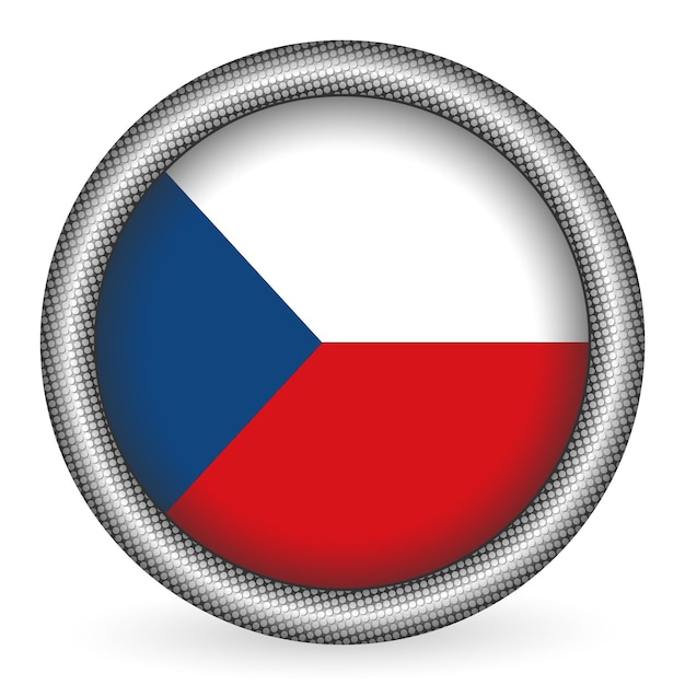 チェコ共和国の旗ボタン