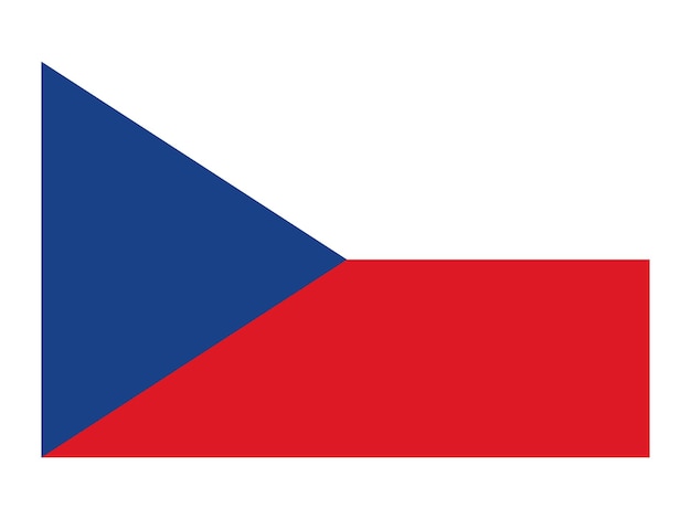 Vector czech republic flag world flag icon official national flag international flag