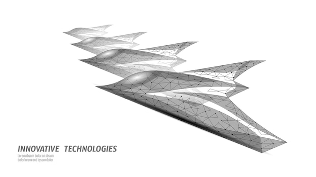 D combat drone low poly concept unmanned military aerial vehicle battlefield uav target acquisition