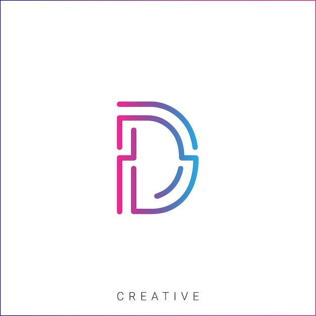 D Creative Logo Design Branding Logo Design Vector illustration Icon Design Monogram Design