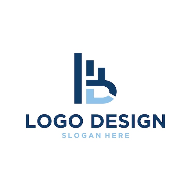 Vettore d finance logo azienda di design moderno
