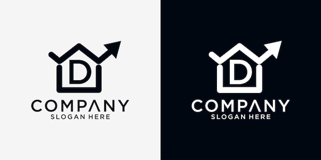 D home finance logo design