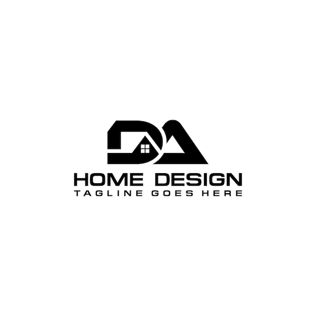 Da disegno vettoriale iniziale del logo per la casa o il settore immobiliare