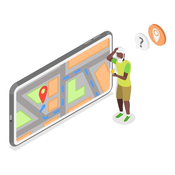 Vector d isometric flat vector illustration of dementia memory loss item