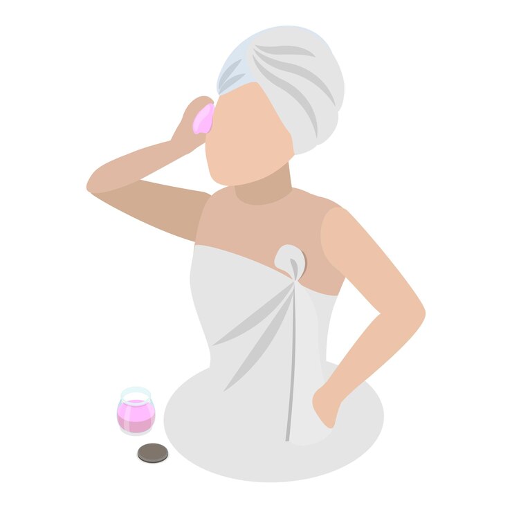 Vector d isometric flat vector illustration of skin care beauty routine item