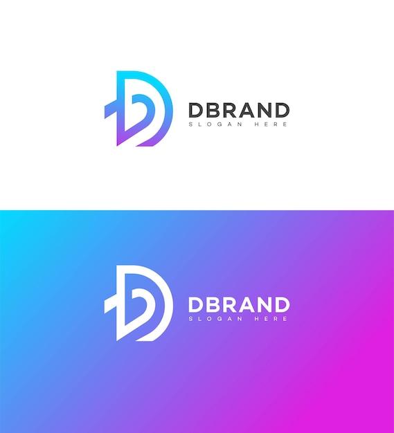 Vector d letter logo icon brand identity d letter sign symbol template
