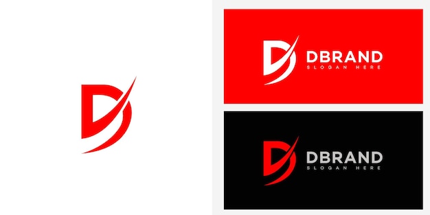 D 글자 로고 아이콘 브랜드 정체성 D 글자 기호 기호 템플릿