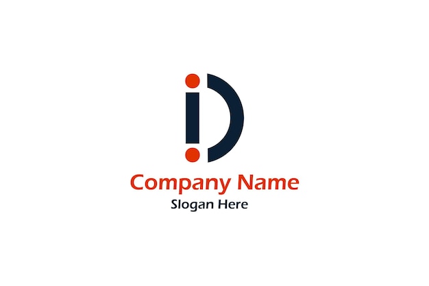 D logo sjabloon