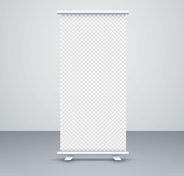 D realistic poster banner mockup