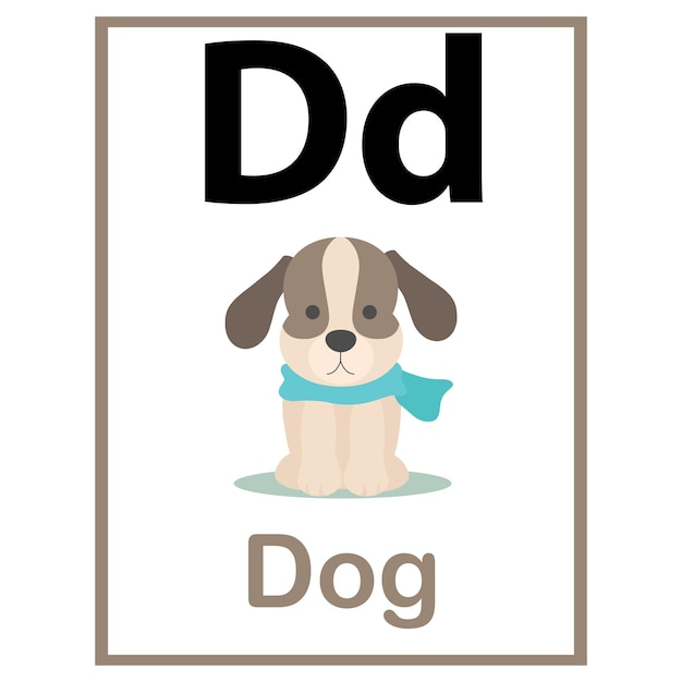 Vector d voor hond