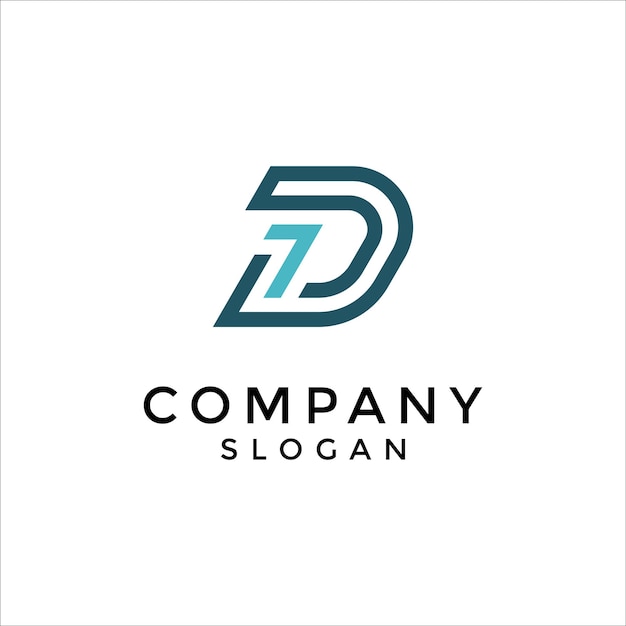 D7 of 7D lettermark-logo