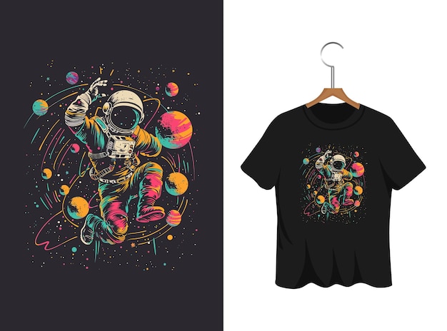 ダッビング宇宙飛行士のTシャツデザイン