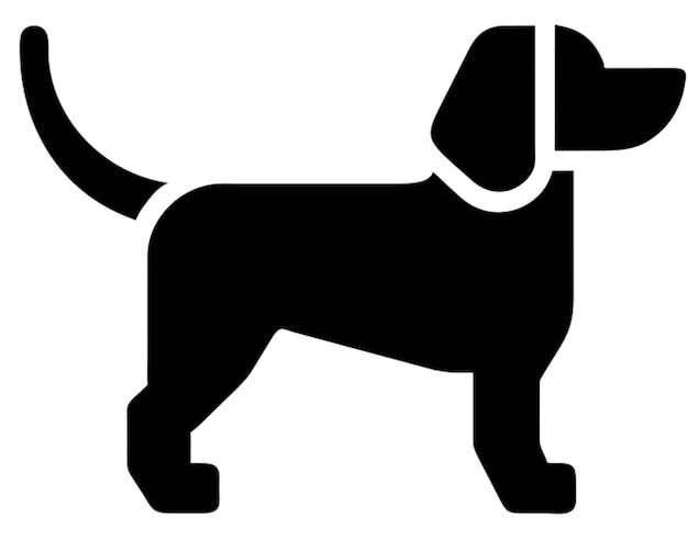 Vector dachshund dog svg pictogram